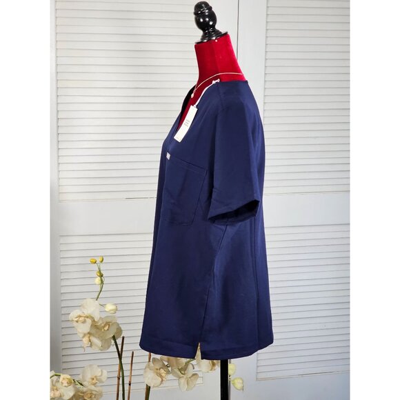 NWT Figs Women's Navy Blue Catarina One Pocket Medical Scrub Size XL 1707 - Picture 4 of 14
